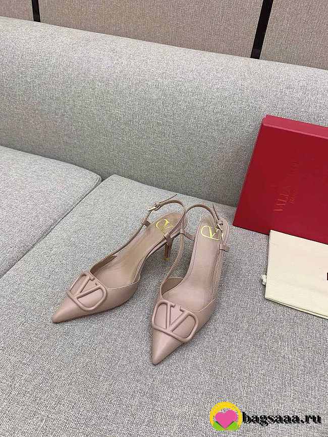 Bagsaaa Valentino Garavani VLogo Signature Pumps In Nude Pink - 4cm - 1