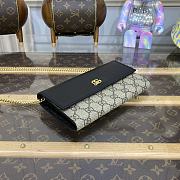 Bagsaaa Gucci GG Marmont bi-color chain wallet 546585 - 19 cm - 4