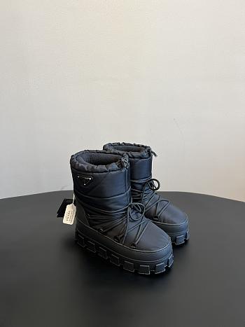 Bagsaaa Prada Re-Nylon Gabardine Après-ski Boots Black