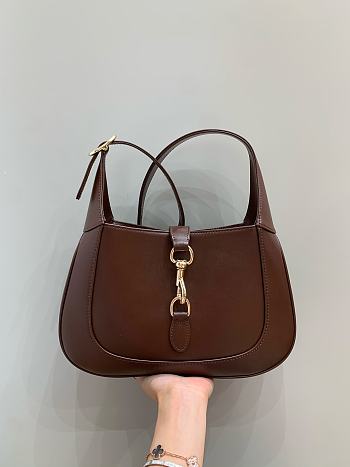 Bagsaaa Gucci Jackie Small Shoulder Bag 782849 Dark Brown - 27.5x19x4 cm