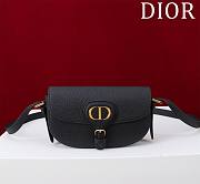 Bagsaaa Dior Bobby East-West Bag Black Grained Calfskin - 21 x 12 x 5.1 cm - 1