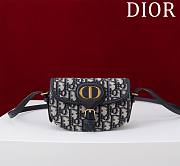 Bagsaaa Dior Bobby Mini Bag Blue Dior Oblique Jacquard - 17.5 x 11 x 3.5 cm - 1