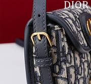 Bagsaaa Dior Bobby Mini Bag Blue Dior Oblique Jacquard - 17.5 x 11 x 3.5 cm - 2