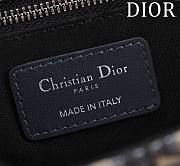 Bagsaaa Dior 30 Montaigne Bag Blue Dior Oblique Jacquard and Smooth Calfskin - 24 x 17 x 8 cm - 4