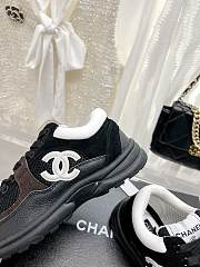 Bagsaaa Chanel Sneakers Black&White Mesh&Calfskin G38299 - 4