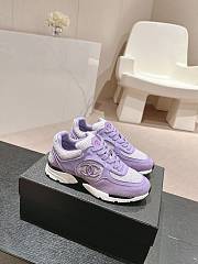 Bagsaaa Chanel Sneakers Lilac & Purple Wool Tweed G39066 - 1