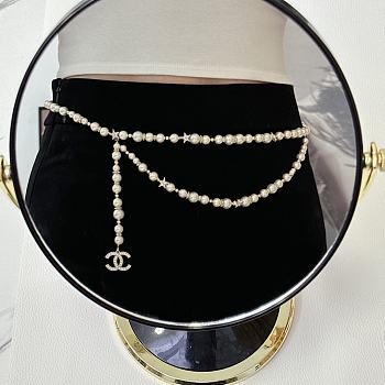 Bagsaaa Chanel Pearl Waist Belt