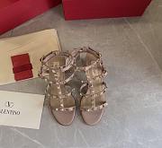 Bagsaaa Valentino Rockstud Ankle Strap Sandal 9cm Nude & Gold - 1