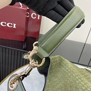 Bagsaaa Gucci B medium shoulder bag 815924 dark green suede - 49 x 46 x 4cm - 5