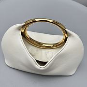 Bagsaaa Jacquemus The small Calino Mini ring handbag light ivory - 22.5*16.5*8.5 cm - 3