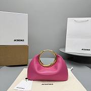 Bagsaaa Jacquemus The small Calino Mini ring handbag pink - 22.5*16.5*8.5 cm - 1