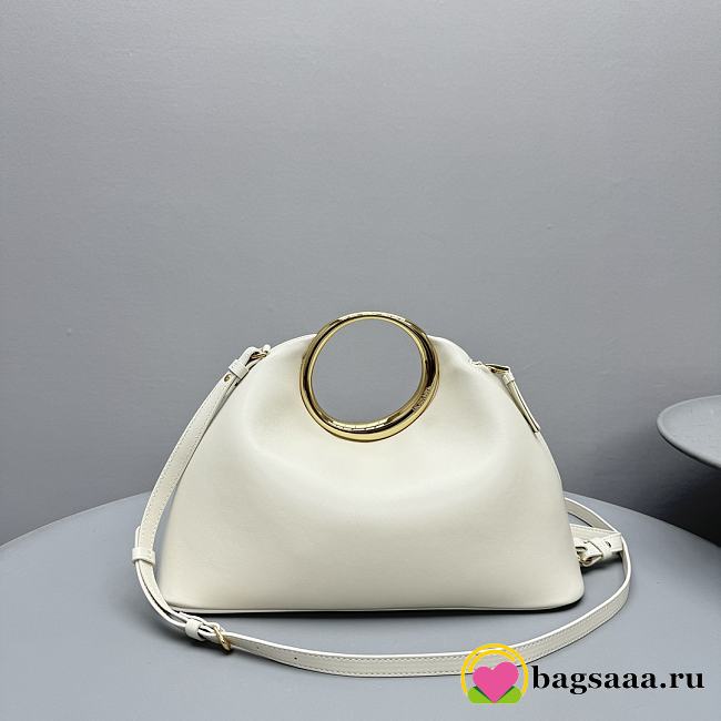 Bagsaaa Jacquemus The Calino Ring Handbag Light Ivory - 33*21*12.5 cm - 1