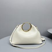 Bagsaaa Jacquemus The Calino Ring Handbag Light Ivory - 33*21*12.5 cm - 1