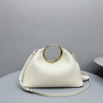 Bagsaaa Jacquemus The Calino Ring Handbag Light Ivory - 33*21*12.5 cm