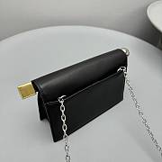 Bagsaaa Jacquemus The small Rond Carré Mini take-out Clutch Black - 12.5x19.4x6.6 cm - 3