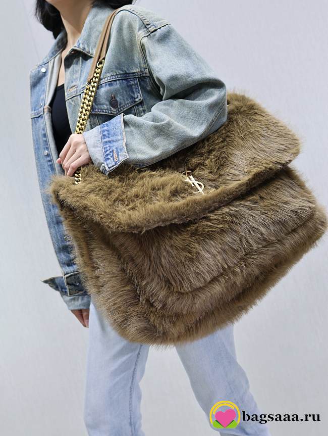 Bagsaaa YSL Niki Oversized In Shearling - 47 X 34 X 16 CM - 1