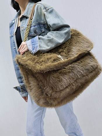 Bagsaaa YSL Niki Oversized In Shearling - 47 X 34 X 16 CM