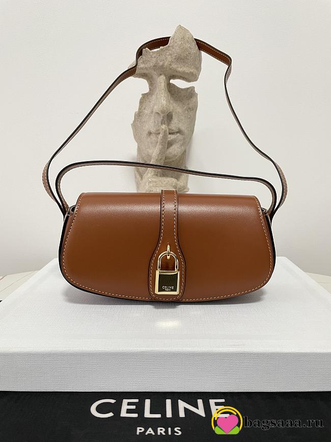 Bagsaaa Celine Clutch On Strap Tabou In Smooth calfskin Brown - 18.5 x 9.5 x 5 CM - 1