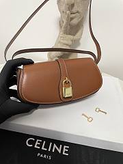 Bagsaaa Celine Clutch On Strap Tabou In Smooth calfskin Brown - 18.5 x 9.5 x 5 CM - 4