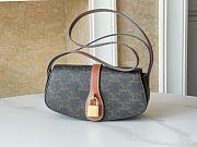 Bagsaaa Celine Clutch On Strap Tabou In Triomphe Canvas and Calfskin Black - 18.5 x 9.5 x 5 CM - 1