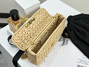 Bagsaaa Celine Chain Shoulder Bag Claude In Raffia Effect Textile - 20.5 x 11.5 x 4 CM - 2