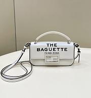 Bagsaaa Fendi x Marc Jacobs Baguette Phone Pouch Handbag White&Black - 10 x 18 x 3 cm - 1