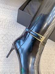 Bagsaaa YSL Lee Boots In Glazed Leather Black - 4