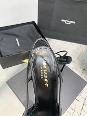 Bagsaaa YSL Jeanne slingback pumps in smooth leather black & gold 11cm - 3