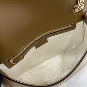 Bagsaaa Gucci Blondie small shoulder bag 815715 light brown suede - 26.5x16x8 cm - 3