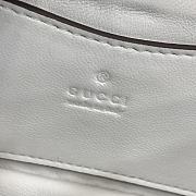 Bagsaaa Gucci GG Milano Mini Top Handle Bag 806017 White Leather - 21 x 12.5 x 4.5cm - 2