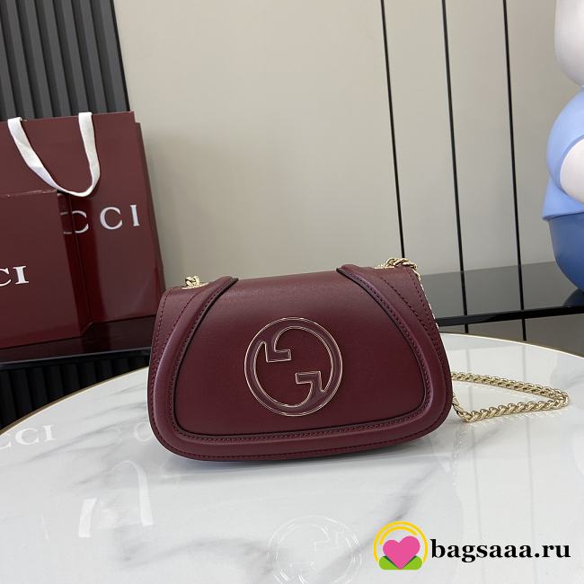 Bagsaaa Gucci Blondie mini shoulder bag 815711 red - 21.5 x 11 x 8 cm - 1