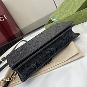 Bagsaaa Gucci GG Emblem super mini shoulder bag 818705 black - 20 x 12.5 x 4 cm - 4