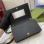 Bagsaaa Gucci GG Emblem super mini shoulder bag 818705 black - 20 x 12.5 x 4 cm - 3