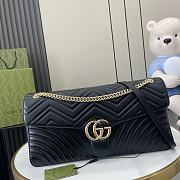 Bagsaaa Gucci GG Marmont large shoulder bag 788371 black - 40x21x8.5cm - 1