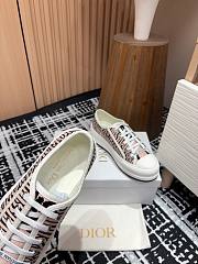 Bagsaaa Dior Walk'n'Dior Platform Sneaker Embroidered Cotton with Pale Pink Miss Dior Allover Motif - 3