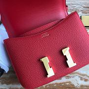 Bagsaaa Hermes Constance Bag In Red & Gold Hardware - 19cm - 3