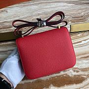 Bagsaaa Hermes Constance Bag In Red & Gold Hardware - 19cm - 5