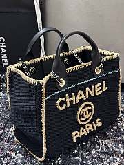 Bagsaaa Chanel Large Shopping Bag Black & Beige A66941 - 4