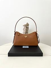 Bagsaaa Prada Aimée medium leather shoulder bag brown - 31*18*10cm - 1