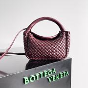 Bagsaaa Bottega Veneta Small Cobble Top Handle 805739 Dark Red - 23*11*8 cm - 1