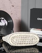 Bagsaaa Chanel Small Tote Beige & Black Cotton Crochet AS5235 -  21 x 33 x 11cm - 3