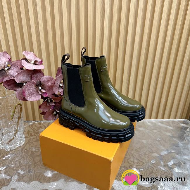 Bagsaaa LV Record Chelsea Boot Dark Green - 1