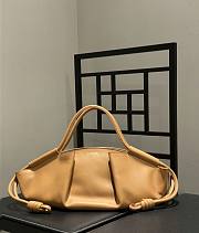 Bagsaaa Loewe Small Paseo bag in shiny nappa calfskin brown - 35cm - 1