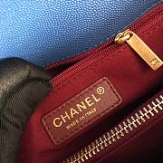 Bagsaaa Chanel Coco Handle Bag Blue Cavier & Gold Hardware - 29cm - 4