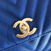 Bagsaaa Chanel Coco Handle Bag Blue Cavier & Gold Hardware - 29cm - 2