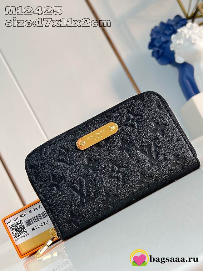 Bagsaaa Louis Vuitton M12425 Margot Wallet Black - 11 x 2 x 17 cm - 1