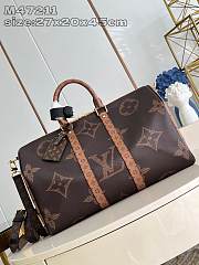 Bagsaaa Louis Vuitton M47211 Keepall Bandoulière 45 Monogram - 27 x 20 x 45 cm - 1