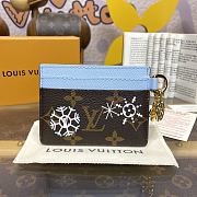 Bagsaaa Louis Vuitton M12227 LV Charms Card Holder Blue - 10.2 x 7.3 x 0.3 cm - 4