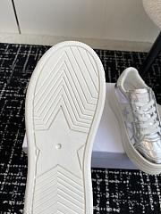 Bagsaaa Dior Star Platform Sneaker Silver-Tone Crinkled-Effect Lambskin and White Calfskin - 2