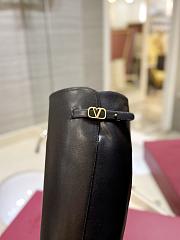 Bagsaaa Valentino Vlogo Signature Calfskin Boot Black 70mm - 3